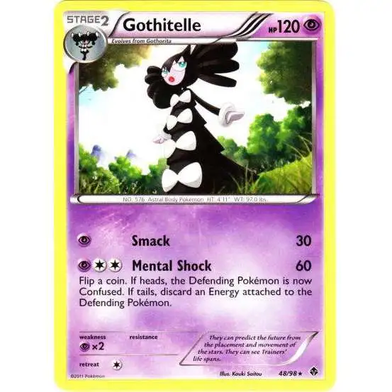 Pokemon Trading Card Game Black & White Emerging Powers Rare Gothitelle #48