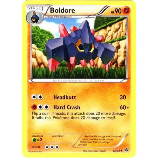 Pokemon Trading Card Game Black & White Emerging Powers Uncommon Boldore #52