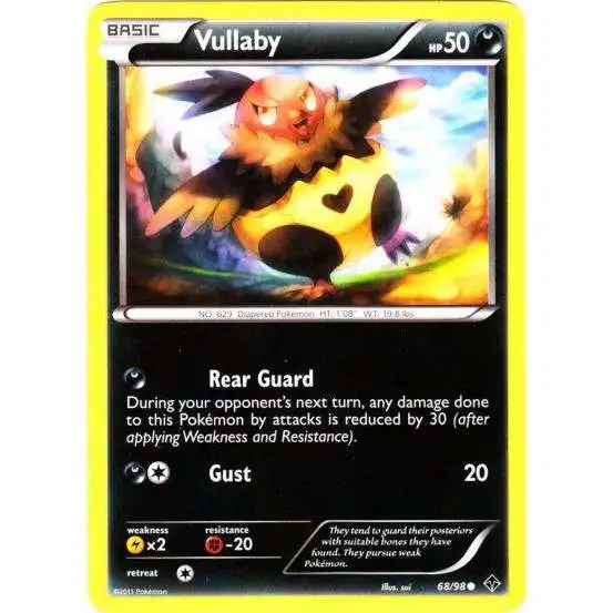 Pokemon Trading Card Game Black & White Emerging Powers Common Vullaby #68