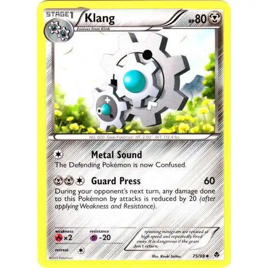 Pokemon Trading Card Game Black & White Emerging Powers Uncommon Klang #75