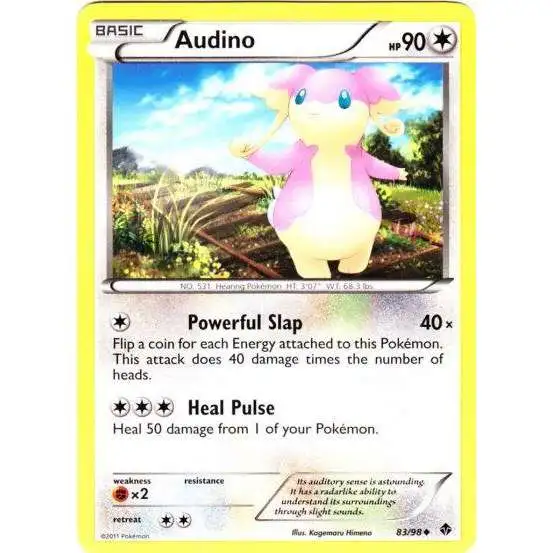 Pokemon Trading Card Game Black & White Emerging Powers Uncommon Audino #83