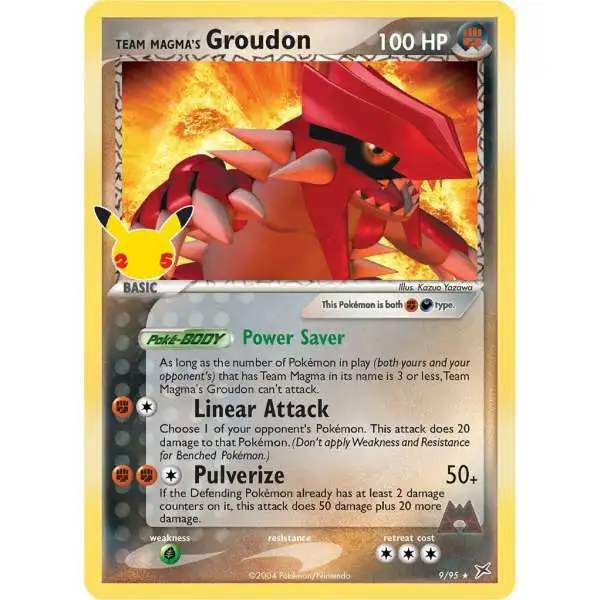 Pokemon Celebrations Classic Collection Team Magma's Groudon #9