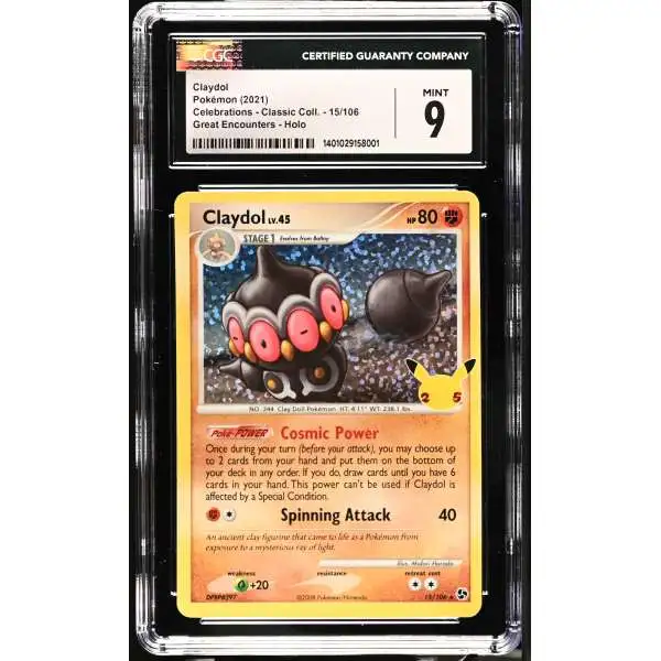 Pokemon Celebrations Classic Collection Claydol #15 [CGC 9.0]