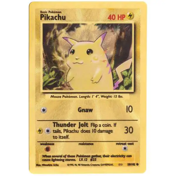 Pokemon Trading Card Game Celebrations Classic Collection Pikachu #58 [Metal Card]