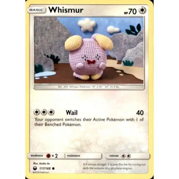 Pokemon Trading Card Game Celestial Storm Common Whismur #117