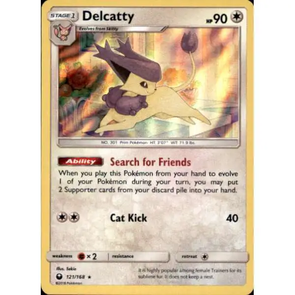 Pokemon Trading Card Game Celestial Storm Rare Holo Delcatty #121