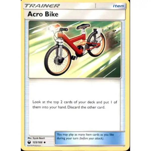 Pokemon Trading Card Game Celestial Storm Uncommon Acro Bike #123