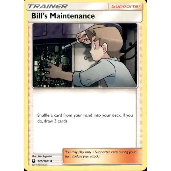 Pokemon Trading Card Game Celestial Storm Uncommon Bill's Maintenance #126