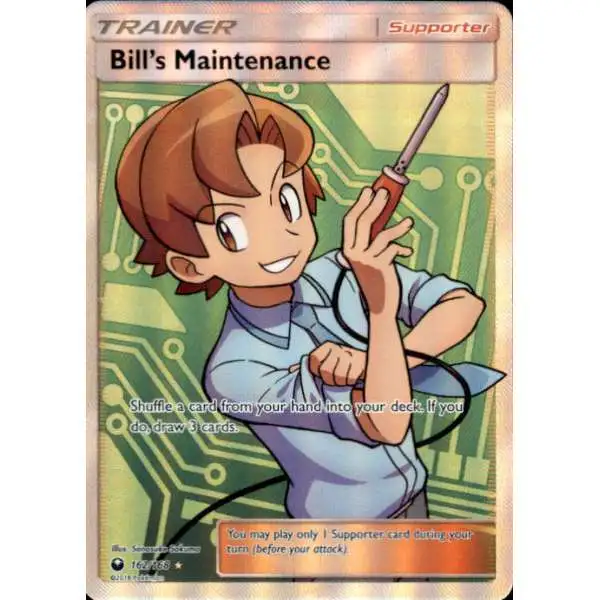 Pokemon Trading Card Game Celestial Storm Ultra Rare Bill's Maintenance #162
