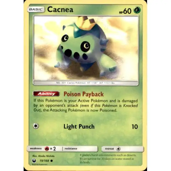 Pokemon Trading Card Game Celestial Storm Common Cacnea #19