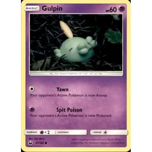 Pokemon Trading Card Game Celestial Storm Common Gulpin #57