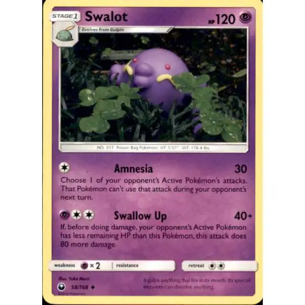 Pokemon Trading Card Game Celestial Storm Uncommon Swalot #58