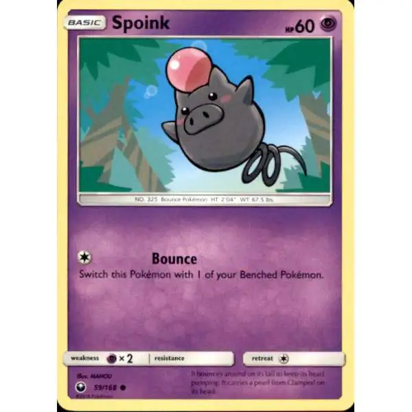 Pokemon Trading Card Game Celestial Storm Common Spoink #59