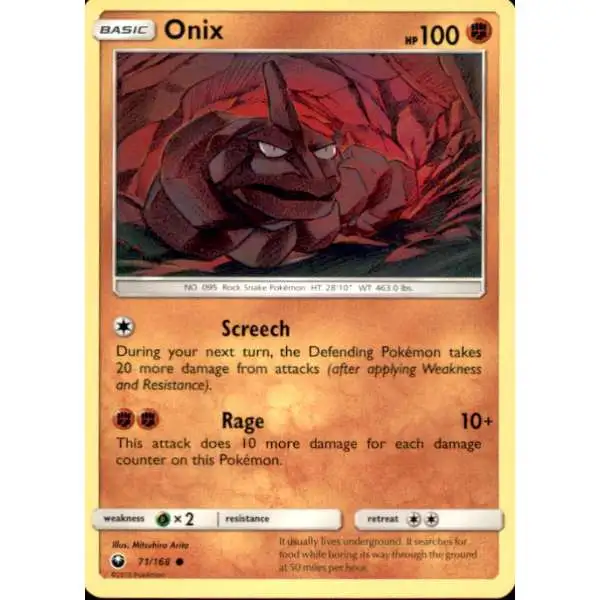 Pokemon Trading Card Game Celestial Storm Common Onix #71