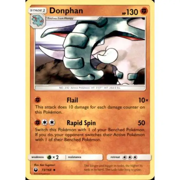Pokemon Trading Card Game Celestial Storm Uncommon Donphan #73
