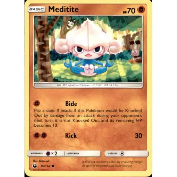 Pokemon Trading Card Game Celestial Storm Common Meditite #76