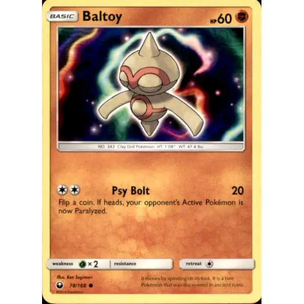 Pokemon Trading Card Game Celestial Storm Common Baltoy #78