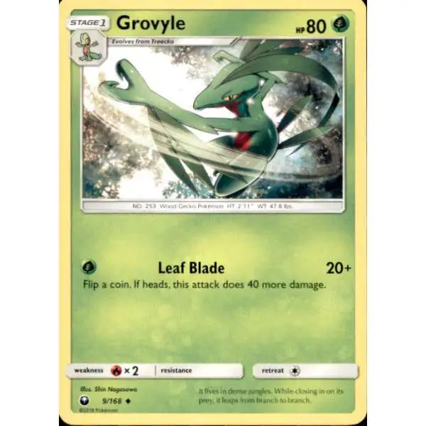 Pokemon Trading Card Game Celestial Storm Uncommon Grovyle #9
