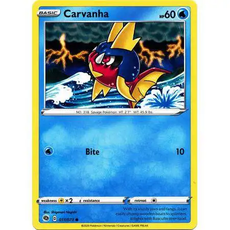Pokemon Champion's Path Common Carvanha #11