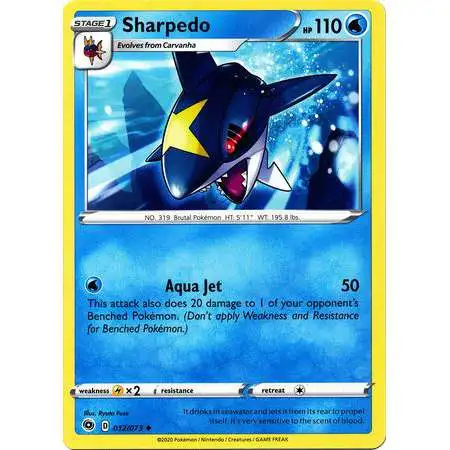 Pokemon Champion's Path Uncommon Sharpedo #12
