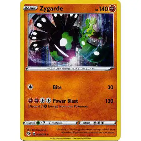 Pokemon Champion's Path Rare Holo Zygarde #28