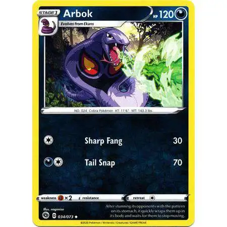 Pokemon Champion's Path Uncommon Arbok #34