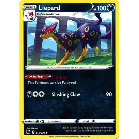 Pokemon Champion's Path Uncommon Liepard #40