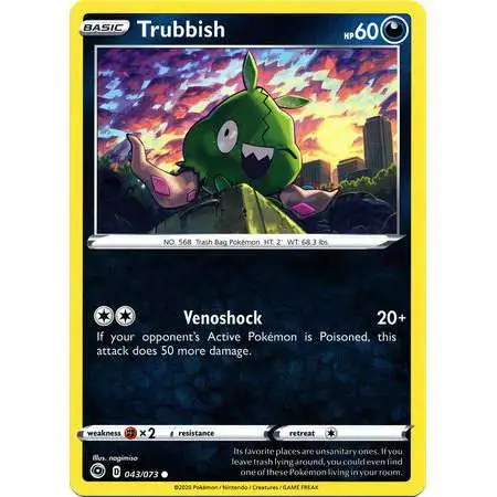 Pokemon Champion's Path Common Trubbish #43