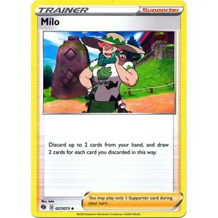 Pokemon Champion's Path Uncommon Milo #57