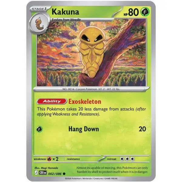 Pokemon Trading Card Game Chaos Rising Common Kakuna #2