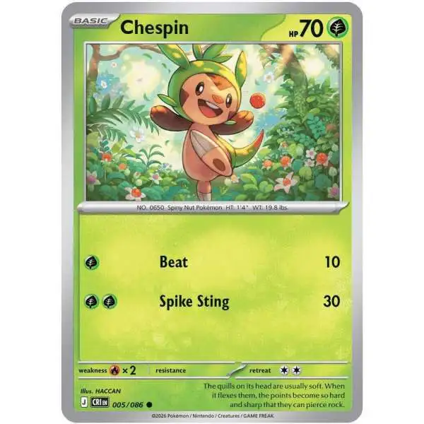Pokemon Trading Card Game Chaos Rising Common Chespin #5