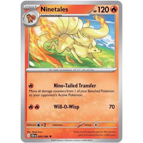 Pokemon Trading Card Game Chaos Rising Uncommon Ninetales #9