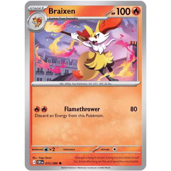 pokemon braixen card PSA 10 #s11a 069 Gengcards Weakness / Resistance / Retreat Cost Braixen Pokemon Trading Card Game
