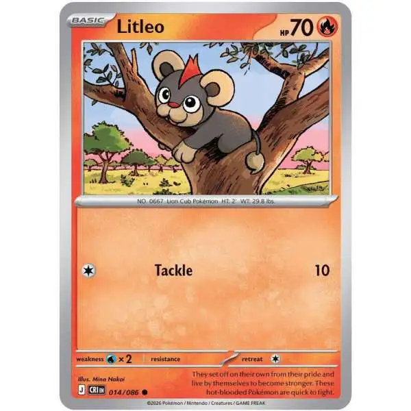Pokemon Trading Card Game Chaos Rising Common Litleo #14