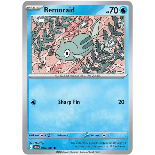 Pokemon Trading Card Game Chaos Rising Common Remoraid #16