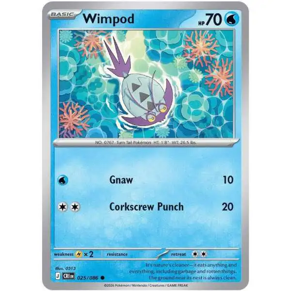 Pokemon Trading Card Game Chaos Rising Common Wimpod #25