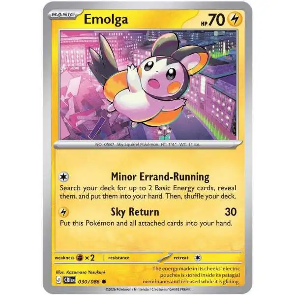 Pokemon Trading Card Game Chaos Rising Common Emolga #30