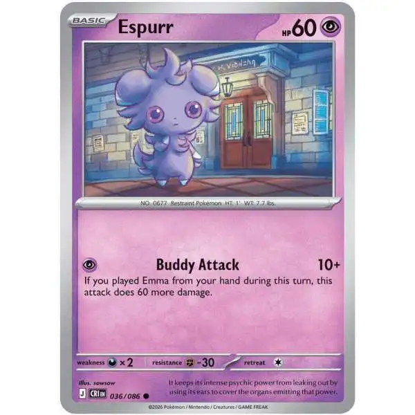 Pokemon Trading Card Game Chaos Rising Common Espurr #36