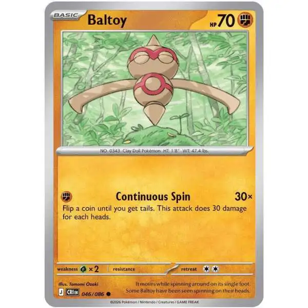 Pokemon Trading Card Game Chaos Rising Common Baltoy #46