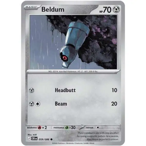 Pokemon Trading Card Game Chaos Rising Common Beldum #59