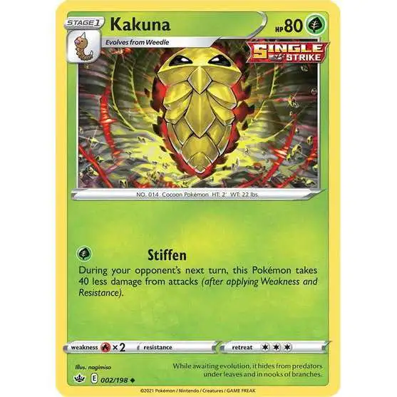 Pokemon Trading Card Game Sword & Shield Chilling Reign Uncommon Kakuna #2