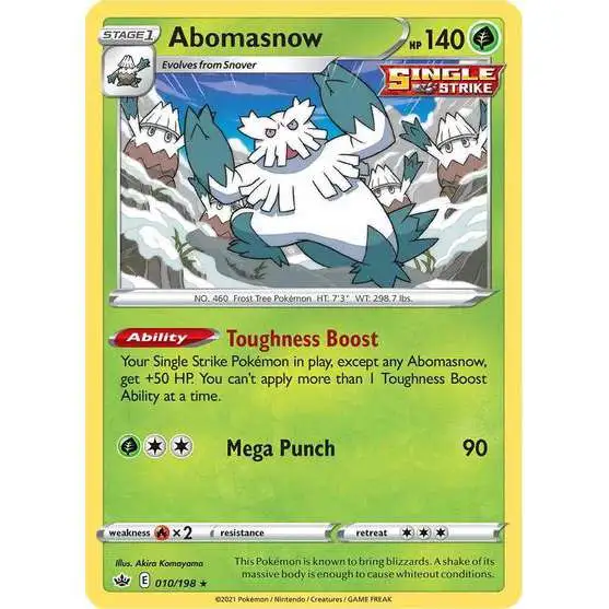 Pokemon Trading Card Game Sword & Shield Chilling Reign Rare Abomasnow #10