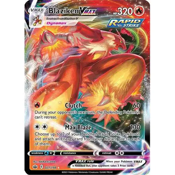 Pokemon Trading Card Game Sword & Shield Chilling Reign Ultra Rare Blaziken VMAX #21