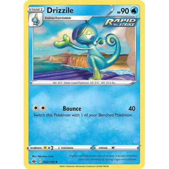 Pokemon Trading Card Game Sword & Shield Chilling Reign Uncommon Drizzile #42