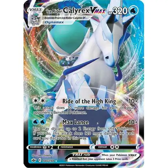 Pokemon Trading Card Game Sword & Shield Chilling Reign Ultra Rare Ice Rider Calyrex VMAX #46