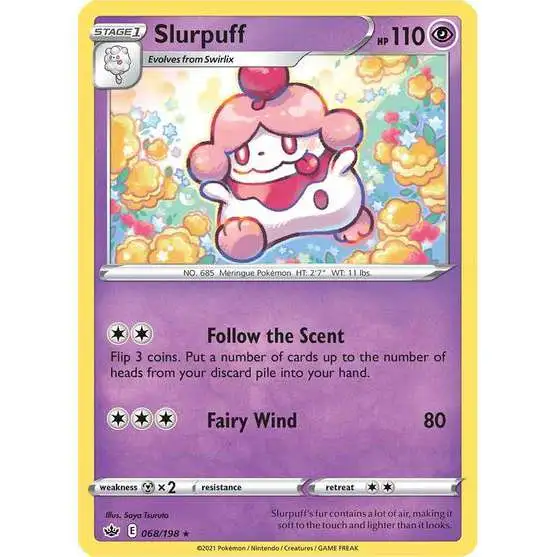 Pokemon Trading Card Game Sword & Shield Chilling Reign Rare Slurpuff #68