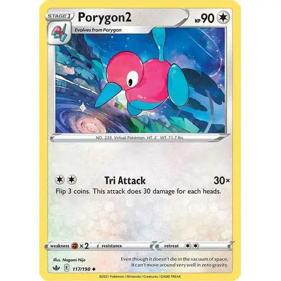 Pokemon Trading Card Game Sword & Shield Chilling Reign Uncommon Porygon2 #117