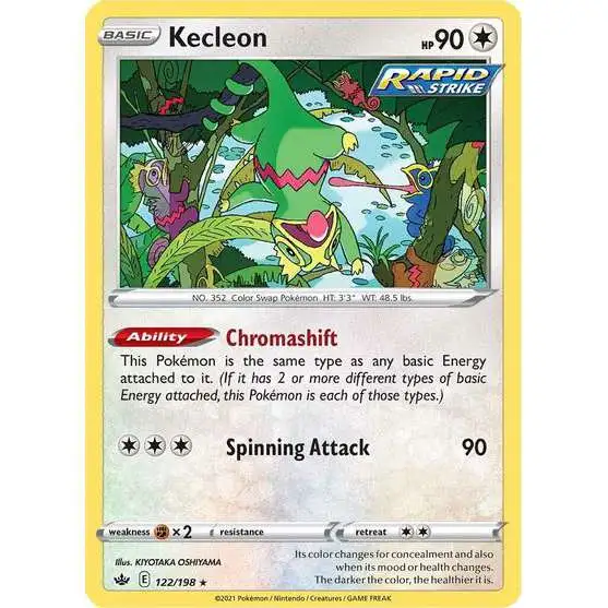 Pokemon Trading Card Game Sword & Shield Chilling Reign Rare Kecleon #122