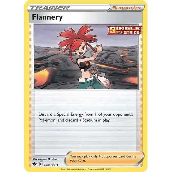 Pokemon Trading Card Game Sword & Shield Chilling Reign Uncommon Flannery #139