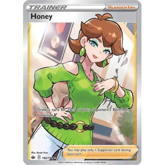 Pokemon Trading Card Game Sword & Shield Chilling Reign Ultra Rare Honey #192